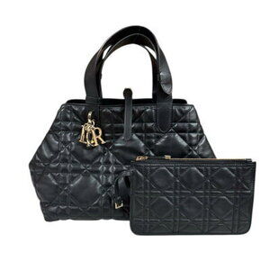 Dior Toujours Bag Macro Cannage Tote Black